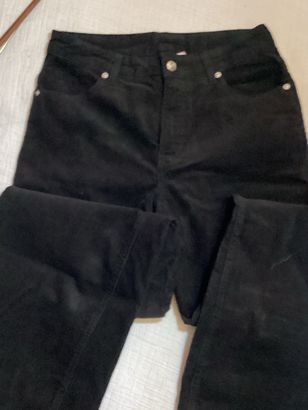 H&M Black Corduroy Women's Trousers